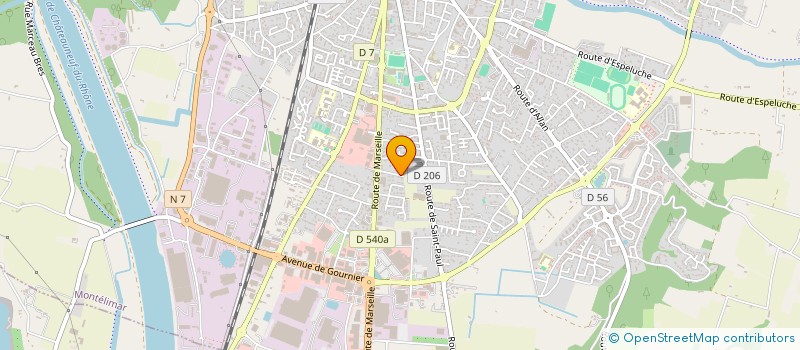 localisation de l'entreprise GIOBAST à MONTELIMAR