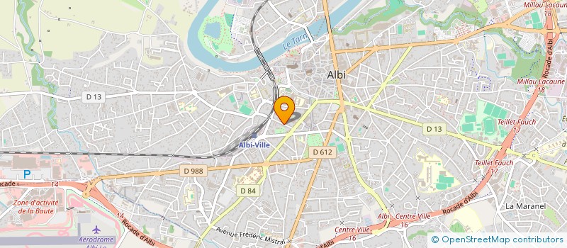 localisation de l'entreprise GIOCANTI BELMONTE FELIX & FRANCOISE à ALBI