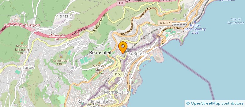 localisation de l'entreprise GIODORO à BEAUSOLEIL