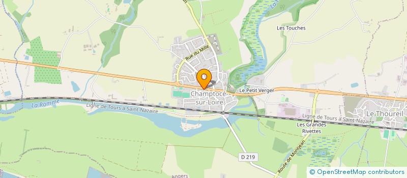 localisation de l'entreprise GIOHM à CHAMPTOCE-SUR-LOIRE