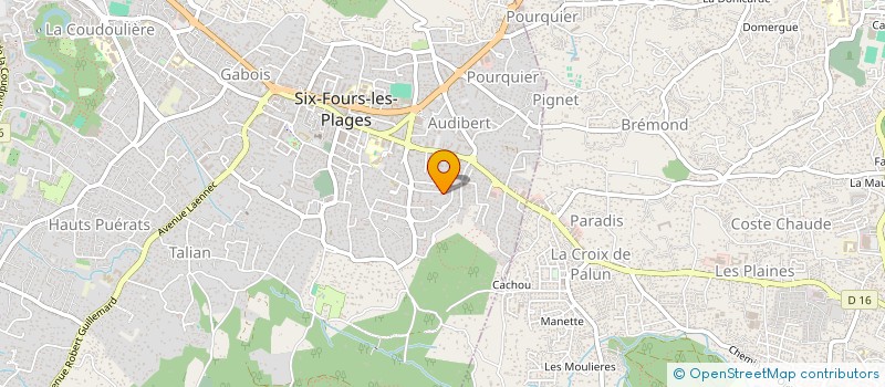 localisation de l'entreprise GIOIA à SIX-FOURS-LES-PLAGES