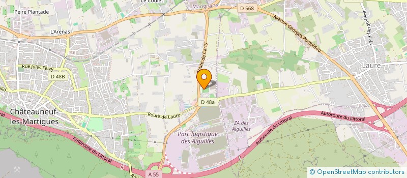 localisation de l'entreprise GIOLINO à CHATEAUNEUF-LES-MARTIGUES