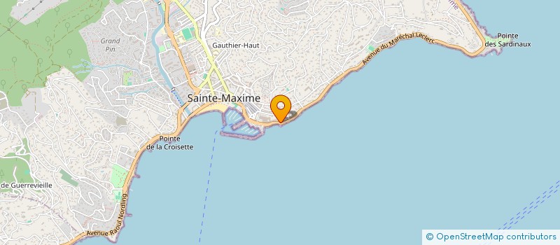 localisation de l'entreprise GIORDANENGO PROMOTION à SAINTE-MAXIME