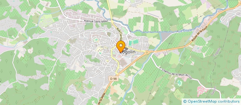 localisation de l'entreprise GIORDANO  COGOLIN