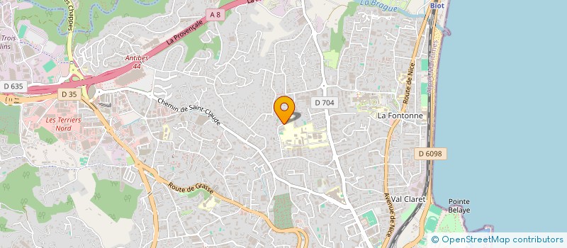 localisation de l'entreprise GIORDANO AMBITION à ANTIBES