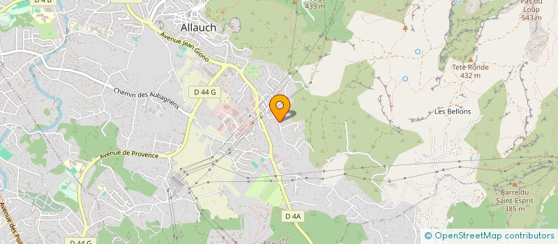 localisation de l'entreprise GIORGETTI  ALLAUCH