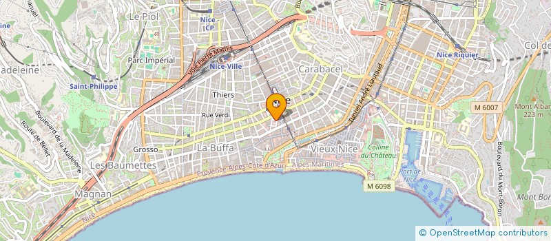 localisation de l'entreprise GIORGIO PARFUMS COTE D AZUR à NICE