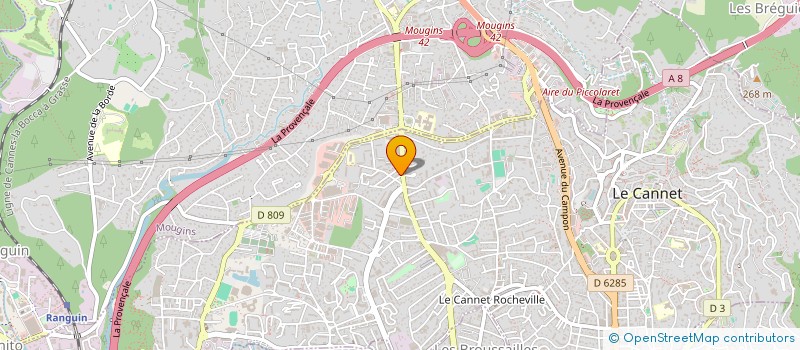 localisation de l'entreprise GIORGIS REBAUDENGO à LE CANNET