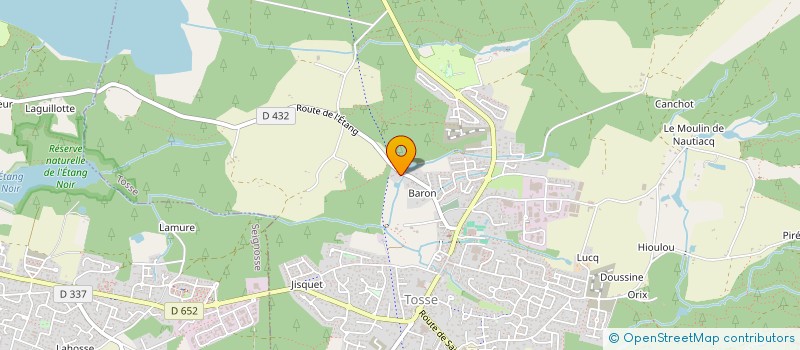 localisation de l'entreprise GIOSSEGOR  TOSSE