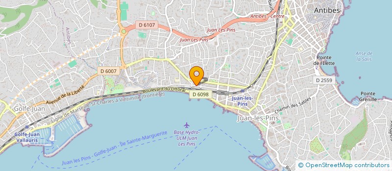 localisation de l'entreprise GIOTTO-SOFT à ANTIBES