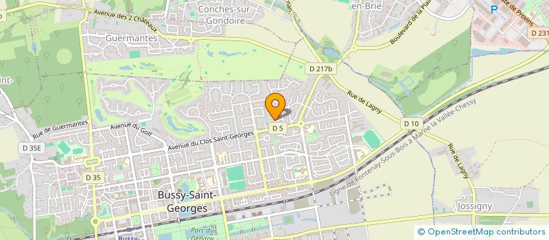 localisation de l'entreprise GIOVANINA à BUSSY-SAINT-GEORGES