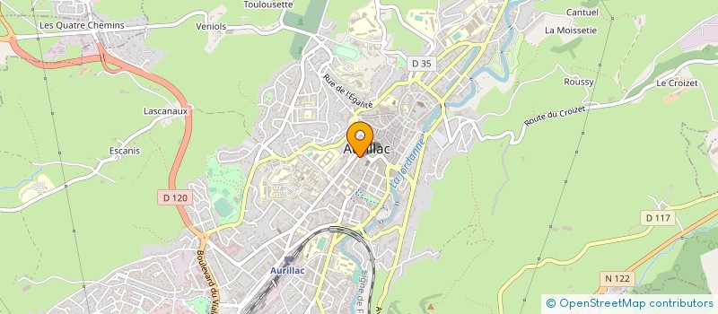 localisation de l'entreprise GIOVANNI à AURILLAC