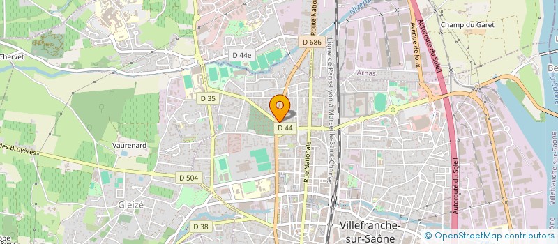 localisation de l'entreprise GIOVANNI à VILLEFRANCHE-SUR-SAONE