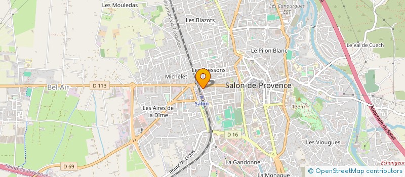 localisation de l'entreprise GIOVANNI PLOMBERIE & CHAUFFAGE  SALON-DE-PROVENCE