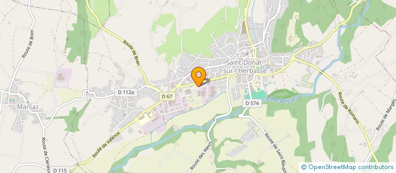 localisation de l'entreprise GIOVANNINI à SAINT-DONAT-SUR-L'HERBASSE