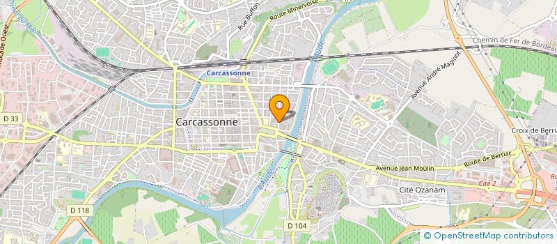 localisation de l'entreprise GIP A LA POLITIQUE DE LA VILLE DE LA COMMUNAUTE D'AGGLOMERATION DU CARCASSONNAIS à CARCASSONNE
