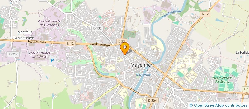 localisation de l'entreprise GIP AMENAGEMENT DU TERRITOIRE DE HAUTE MAYENNE  MAYENNE