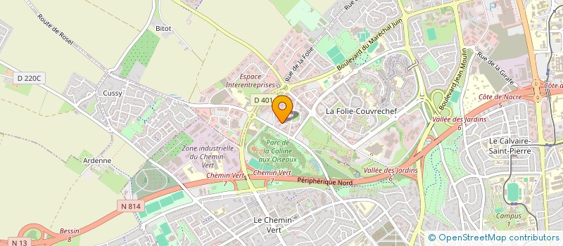 localisation de l'entreprise GIP APPUI POUR DEVELOP FORMAT PROFESSION à CAEN