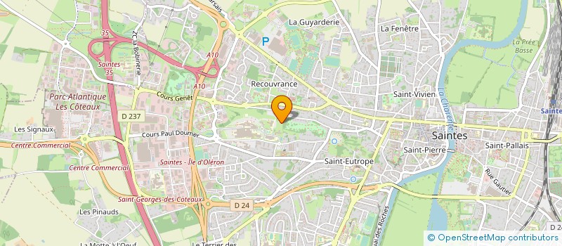 localisation de l'entreprise GIP BLANCHISSERIE INTER-HOSPITALIERE DE SAINTONGE à SAINTES