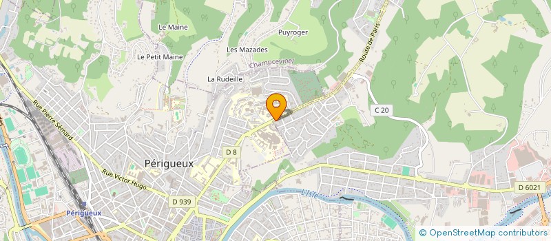 localisation de l'entreprise GIP BLANCHISSERIE INTER-HOSPITALIERE PERIGUEUX-RIBERAC-SARLAT à PERIGUEUX