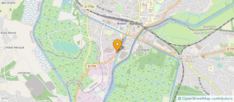 localisation de l'entreprise GIP CAMPUS ESPRIT INDUSTRIES à REDON
