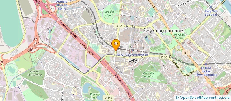 localisation de l'entreprise GIP CENTRE ESSONNE à EVRY-COURCOURONNES