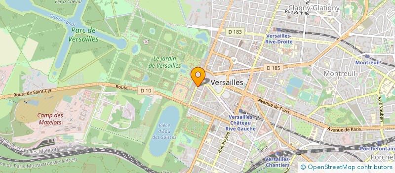 localisation de l'entreprise GIP CENTRE RECHERCHE CHATEAU VERSAILLES à VERSAILLES