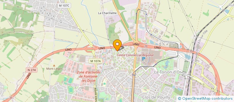 localisation de l'entreprise GIP CPAGE à DIJON