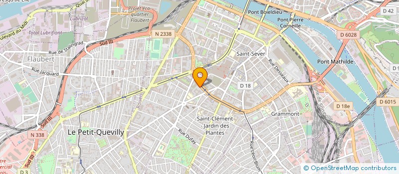 localisation de l'entreprise GIP CREFOR DE HAUTE NORMANDIE à ROUEN