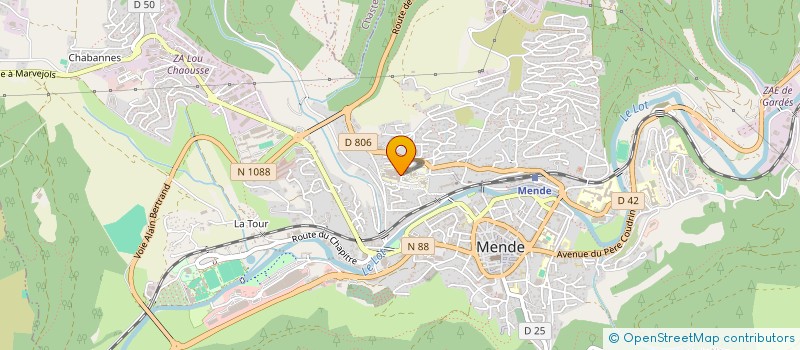 localisation de l'entreprise GIP CUISINE CENTRALE MENDE à MENDE