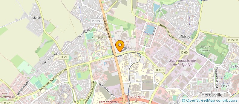 localisation de l'entreprise GIP CYCERON à CAEN