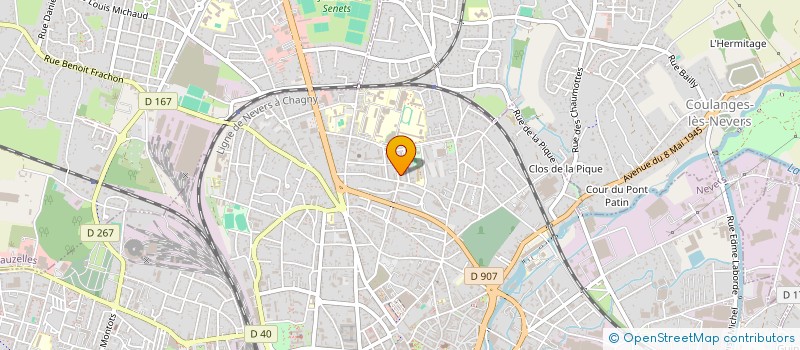 localisation de l'entreprise GIP DU CONTRAT DE VILLE DE L AGGLOMERATION DE NEVERS à NEVERS