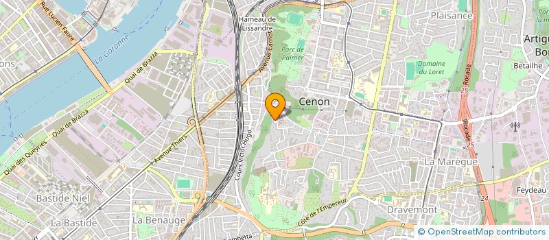 localisation de l'entreprise GIP DU GRAND PROJET DES VILLES RIVE DROITE à CENON