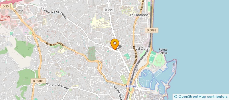 localisation de l'entreprise GIP FORMA CONTIN INSERT CPVAE ANTIBES à ANTIBES