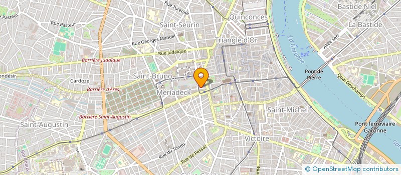 localisation de l'entreprise GIP FORMATION CONTINUE ET INSERTION PROFESSIONNELLE D AQUITAINE à BORDEAUX