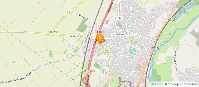 localisation de l'entreprise GIP - FORMATION CONTINUE ET INSERTION PROFESSIONNELLE DE L'ACADEMIE DE POITIERS  JAUNAY-MARIGNY