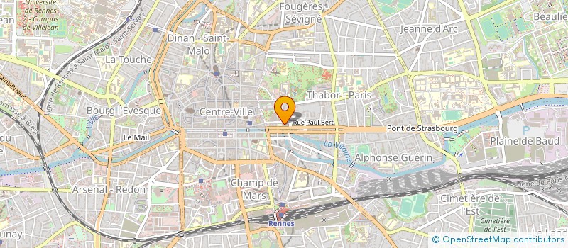 localisation de l'entreprise GIP FORMATION DE L'ACADEMIE DE RENNES  RENNES