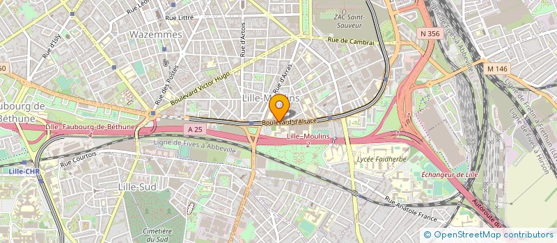 localisation de l'entreprise GIP GENIE CIVIL ET URBAIN à LILLE
