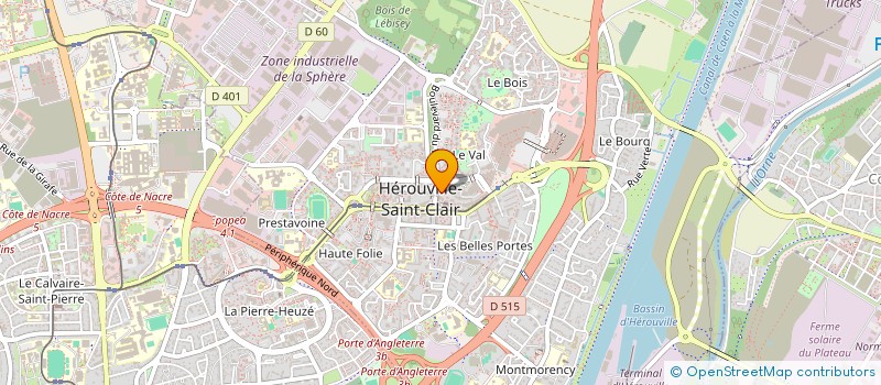 localisation de l'entreprise GIP HEROUVILLAIS A VOCATION SOCIO-CULTURELLE à HEROUVILLE-SAINT-CLAIR