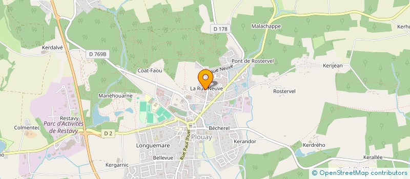 localisation de l'entreprise GIP KREIZ ER PRAT à PLOUAY