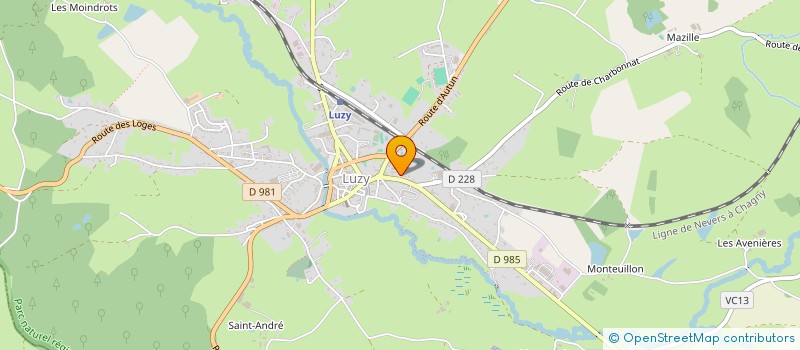localisation de l'entreprise GIP LUZY SANTE à LUZY