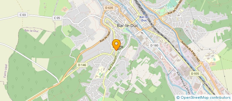 localisation de l'entreprise GIP MAISON DE L'EMPLOI MEUSIENNE à BAR-LE-DUC