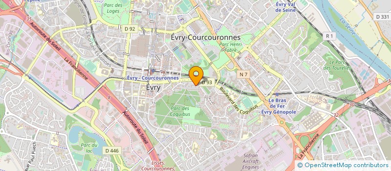localisation de l'entreprise GIP MAISON DEP PERSONNES HANDICAPEES à EVRY-COURCOURONNES