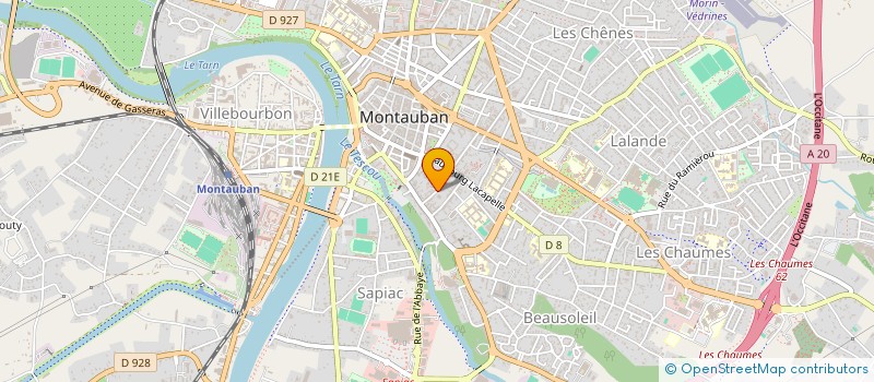 localisation de l'entreprise GIP MAISON DEP PERSONNES HANDICAPEES à MONTAUBAN