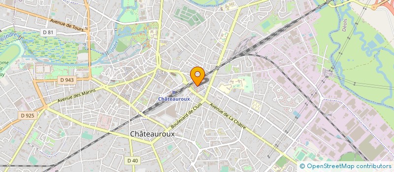 localisation de l'entreprise GIP MAISON DEP PERSONNES HANDICAPEES à CHATEAUROUX
