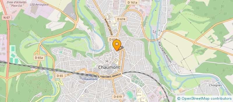 localisation de l'entreprise GIP MAISON DEP PERSONNES HANDICAPEES à CHAUMONT