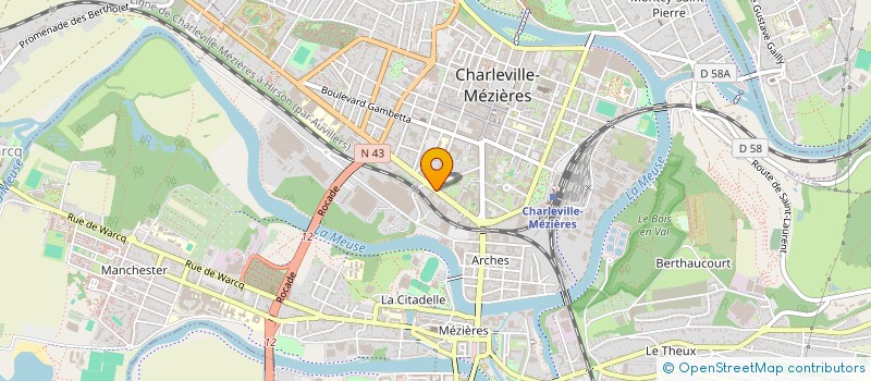 localisation de l'entreprise GIP MAISON DEP PERSONNES HANDICAPEES à CHARLEVILLE-MEZIERES