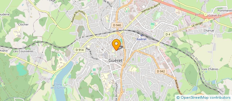 localisation de l'entreprise GIP MAISON DEP PERSONNES HANDICAPEES à GUERET