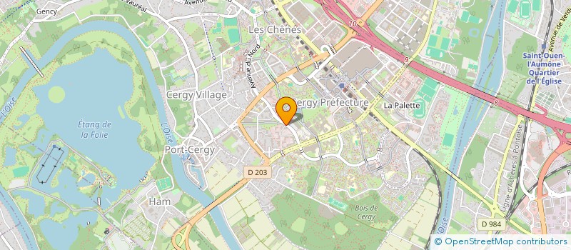 localisation de l'entreprise GIP MAISON DEP PERSONNES HANDICAPEES à CERGY