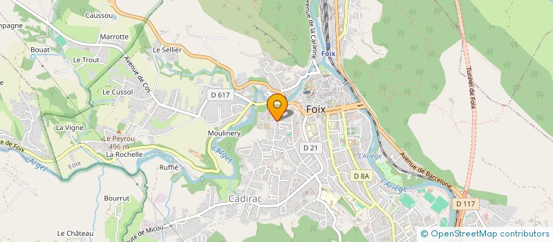 localisation de l'entreprise GIP MAISON DEP PERSONNES HANDICAPEES à FOIX